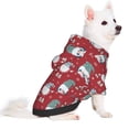 thumbnail image 2 of Honeii Gnome And Snowflakes Print Small Dog Hoodies Pet Hooded Sweatshirts Fall Winter Puppy Cat Sweaters Warm Clothes for Small Dogs Outfits Costume-X-Large, 2 of 7