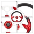 thumbnail image 3 of Car Steering Wheel, 13in PU Stylish Look Impact Proof Enhanced Grip Easy Installation Racing Steering Wheel with Aluminum Frame, for Universal Modification, 3 of 7