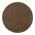 thumbnail image 6 of Unique Loom Solid Shag Collection Area Rug (7' 10" Round Sandy Brown), 6 of 7