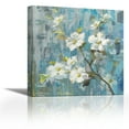 thumbnail image 1 of Graceful Magnolia II - Contemporary Fine Art Giclee on Canvas Gallery Wrap - wall décor - Art painting - 36 x 36 Inch - Ready to Hang, 1 of 2