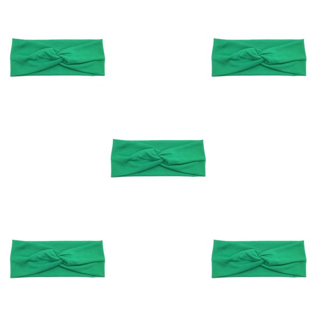 Diadema elástica Wosthever para mujer 5piezas Verde CBP233522