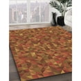 thumbnail image 3 of Ahgly Company Machine Washable Indoor Round Transitional Tomato Red Area Rugs, 3' Round, 3 of 7