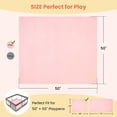thumbnail image 7 of babyeap Baby Play Mat,50"x50" Playpen Mat,1.3" Extra Thick Crawling Mat for Floor Cushion,Removable Washable Cover Playmat for Babies Toddlers Infant,Pink, 7 of 7