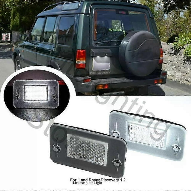 Compatible 2pcs For Land Rover Discovery 1 2 1994-1999 2000-2004 Td5 Led License Number Plate Light Car Canbus Rear Tag Lamp White Light