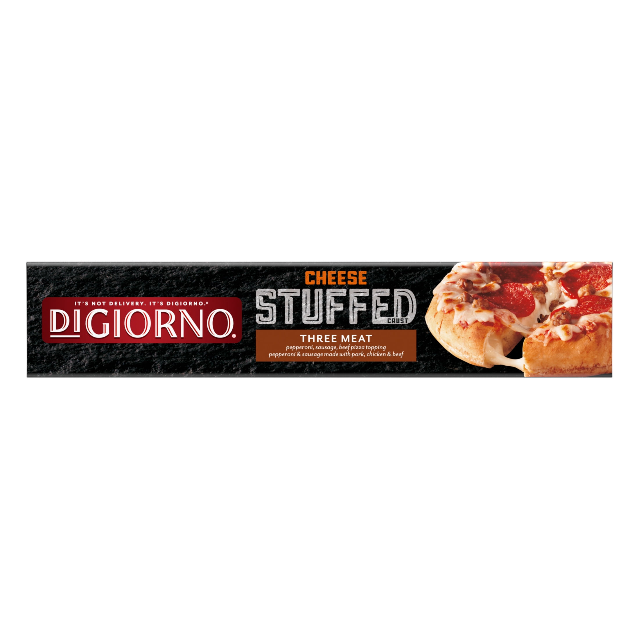 DiGiorno Stuffed Crust Mini Three Meat Personal Pizza with Cheese and Pepperoni, 9.2 oz (Frozen)