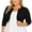 A1-Black, variant on Women's Plus Size Open Front Cropped Cardigan Wine Red 3X Lightweight Long Sleeve Bolero Shrug for Dresses