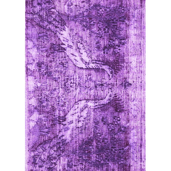 Ahgly Company Indoor Rectangle Persian Purple Traditional Area Rugs, 5' x 8'