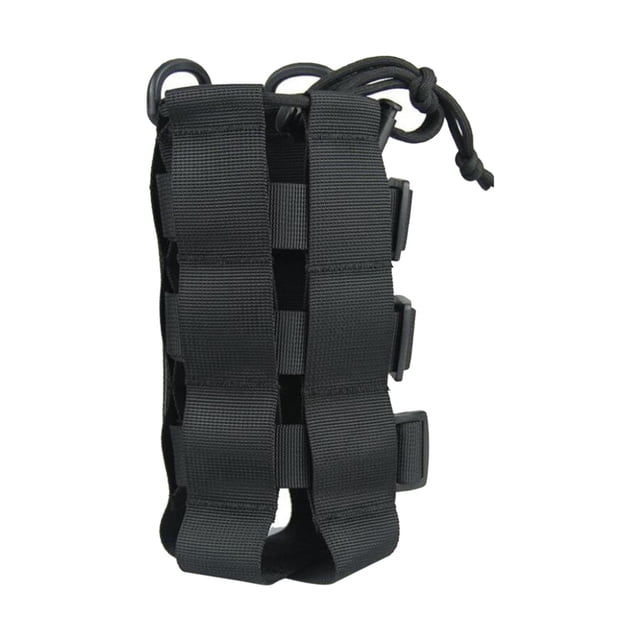 Botellas de agua Kusrkot Bolsa Molle Portador Hidratación Negro Bolsa de botellas deportivas