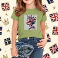 thumbnail image 2 of AUNVITO Boys & Girls British Flag Print Casual Loose Fit Short Sleeve Round Neck T-Shirt, 2 of 4