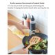 thumbnail image 5 of Yuarrent Dispensador de miel y ensalada de sellado de botellas de salsa, soporte de salsa de tomate de cocina de plástico, botella de Cocina y Comedor Pequeño 175ML negro, 5 of 6