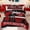 Black Maroon, variant on Manfei Rugby Soccer Sports Queen Comforter Set, Black Grey Abstract Stripes Bedding Sets, Teens Kids Boys Girls Reversible Bedding Comforter Set, Microfiber Bedroom Decor, 3-Piece