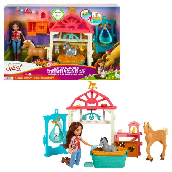 Spirit Lucky's Foal Nursery Playset