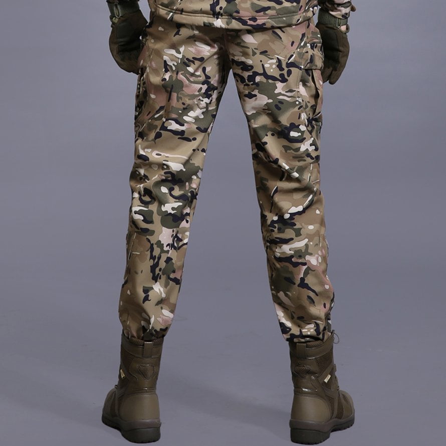 Tactical Waterproof Soft Shell Pants Men Windproof Military Trouser Shark Skin by