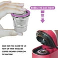 thumbnail image 3 of Sulace Stainless Steel K Cup Filter Reusable Keurig Coffee Capsule (Compatible with KEURIG 2.0 and 1.0 Series) (Disposable White Filter Paper Cups 100pcs,51-100ML), 3 of 14