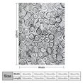thumbnail image 4 of Orinice Circles Black and White Warm Lightweight Blanket Soft Fleece Blankets for All Seasons - Living Room Sofa Decor Cow Gifts Blanket, Long-lasting and Breathable Throw Blanket 40x50in, 4 of 6