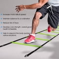 thumbnail image 5 of Yes4All Agility Ladder – Adjustable Speed & Agility Training Equipment for All Ages, Durable Speed Ladder, Multiple Combo Sets Available, Lime, 12 Agility Cones, 4 Steel Stakes, 5 of 7