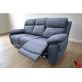 thumbnail image 1 of Levoluxe Regent 83" Jaxxon Blue Power Reclining 3 Seater Sofa with Power Headrests, 1 of 13