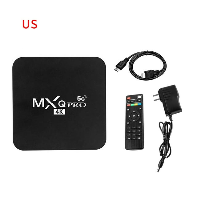 Hi,Fancy Boîtier TV Intelligent 4K Wi-Fi Sans Fil Décodeur Télécommande Accessoire TV de Remplacement pour Android, Prise US