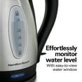 thumbnail image 6 of Hamilton Beach Stainless Steel Electric Kettle, Tea & Water Kettle, 1.7L, 6 of 9