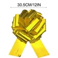 thumbnail image 2 of Huge Car Bow - 12in Large Gift Bow for Gift Wrapping - Great for Car, Present, Bike, Birthday, Wedding, Party and Ourdoor Decor - Gold, 2 of 3