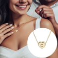 thumbnail image 2 of Tiny Initial Heart Necklaces for Women Gold Plated Alphabet Heart Pendant Necklace A-Z Letter Name Choker Jewelry Gift, 2 of 4
