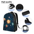 thumbnail image 5 of Defioc Solar System And Planets Print Backpack -Travel,or Work Bookbag Daypacks with 15-Inch Laptop Sleeve and Dual Water Bottle Pockets, 5 of 6