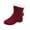 AWine, variant on Womens Winter Snow Boots Mid Calf Faux Fur Lined Insulated Shoes Thick Sole Comfortable Outdoor Boots