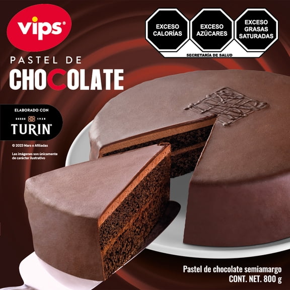 Pastel de chocolate Vips Turín semiamargo 800 g