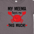 thumbnail image 4 of Inktastic My Meema Loves Me Grandson Boys or Girls Toddler T-Shirt, 4 of 5