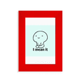 thumbnail image 1 of seriously sta lovely expressions Picture Display Art Red Photo Frame, 1 of 4