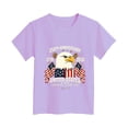 thumbnail image 4 of CAICJ98 250th Anniversary USA Shirt Boys Girls 4th of July Shirts Toddler American Flag USA T-Shirt Kids Patriotic Tee Tops (Light Purple,7-8 Years), 4 of 4