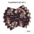 thumbnail image 2 of Placemats Set Of 4 / 6, Romantic Paris Placemats For Dining Table Indoor/Outdoors Heat Resistant Washable Placemats 18" X 12", 2 of 8