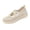 Beige, variant on Women's Cutout Mary Jane Flats, Knit Breathable Orthopedic Ballet Shoes, Round Toe Arch Support Casual Work Outdoor Walking Shoes Beige