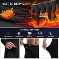 thumbnail image 6 of CL convallaria 4 Pcs Thermal Pants for Men Fleece Lined Thermal Bottom Athletic Base Layer Cold Weather Gear, 6 of 6