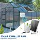thumbnail image 2 of Kit de ventilador de escape solar - Panel solar de 20W + Ventilador de alta velocidad de 8 pulgadas con válvula antirretorno, ventilación exterior silenciosa para enfriamiento,, 2 of 8