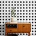 thumbnail image 2 of S4Sassy Self Adhesive Wallpaper, White Polka Dot Wallpaper, Removable DIY Vinyl Wall Covering, Peel and Stick Contact Paper for Entryway Accent Wall, Easy Home Decor (25"x240"), 2 of 9