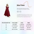 thumbnail image 5 of inlzdz Kids Girls Chiffon Bridesmaid Dress Square Neck Wedding Prom Formal Maxi Dress with Ruffles Dark Blue 10, 5 of 5