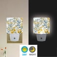 thumbnail image 2 of Yayeee LED Plug in Night Light for The Home with Auto Dusk to Dawn Light Sensors, 2 Pack, Yellow Floral, 2 of 6
