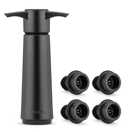 

Wine Saver with 4 Vacuum Stoppers Wine Stopper Reusable Bottle Sealer Keeps Wine Fresh (Wine Pump + 4 stoppers)