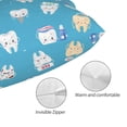 thumbnail image 3 of Fotbe Cute Healthy Teeth Funda de Almohada Decorativa Estilo Occidental, Lujo en Algodón, Fundas para Almohadas King, Cojín Estampado para Decoración del Hogar-14"x20", 3 of 6