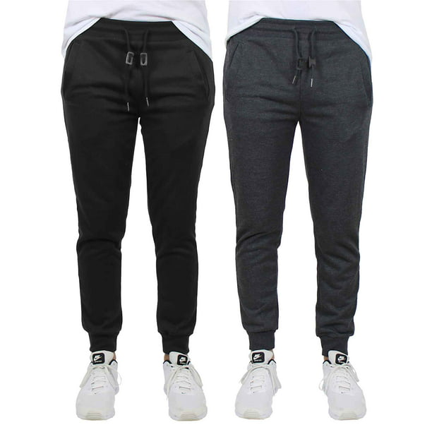 2-Pack Men's Slim-Fit French Terry Jogger Lounge Pants (Sizes, S to 2XL ...