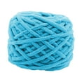 thumbnail image 1 of Hilo de lana grueso Soledad tejido a mano tubular para fabricación de alfombras Azul, 1 of 9