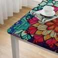 thumbnail image 4 of HAOXIT Boho Flower Tablecloth  Square, Durable Table Cover for Kitchen Dining Room, Holiday Tablecloth for Party Dinner 40*40, 4 of 7