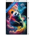 thumbnail image 3 of Wumples - Cosmic Neon Panda Wall Poster, 22.375" x 34", 3 of 5
