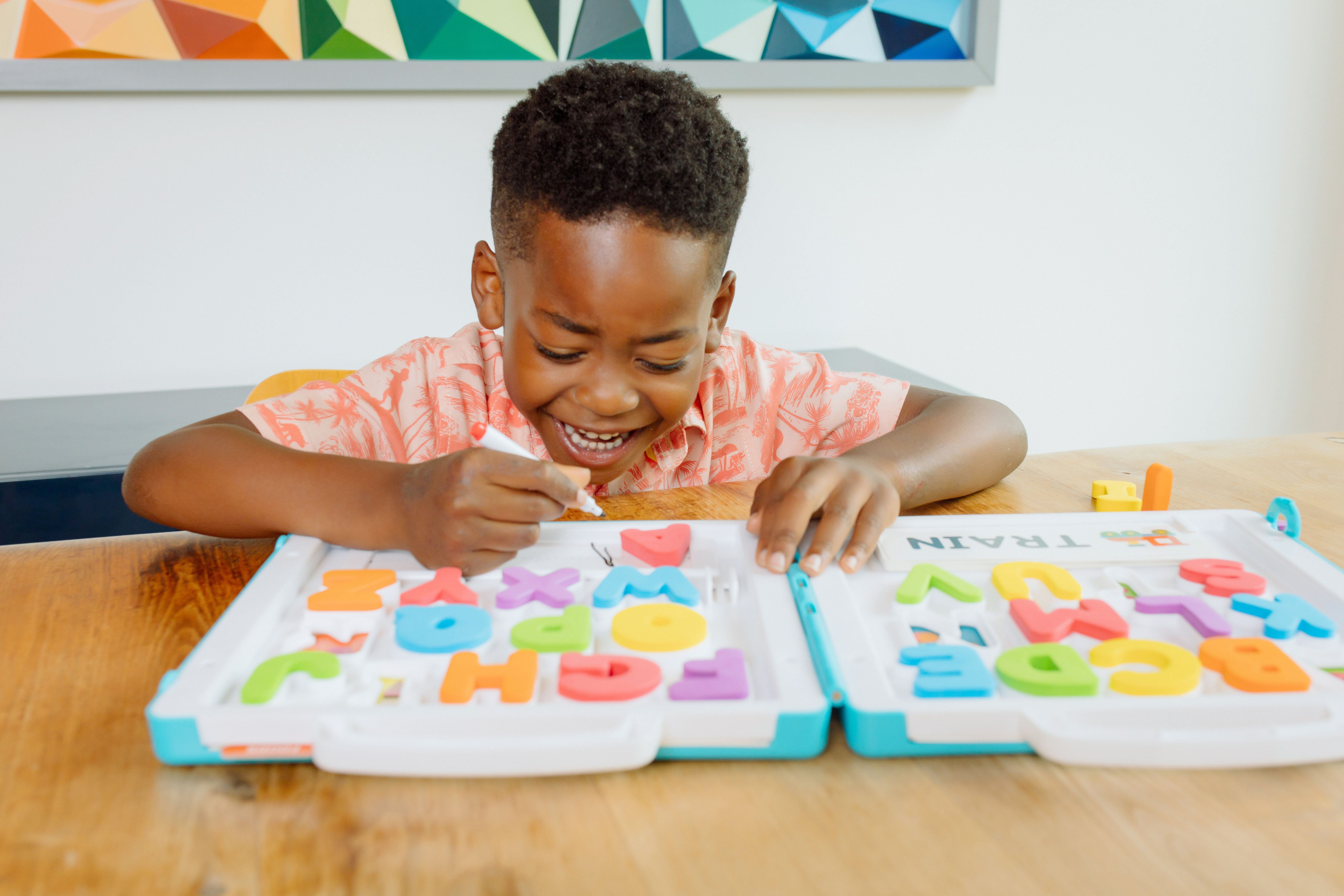 Chuckle & Roar First Words All About A-B-C's Travel Case for Preschool Children Ages 3+ by Buffalo Games