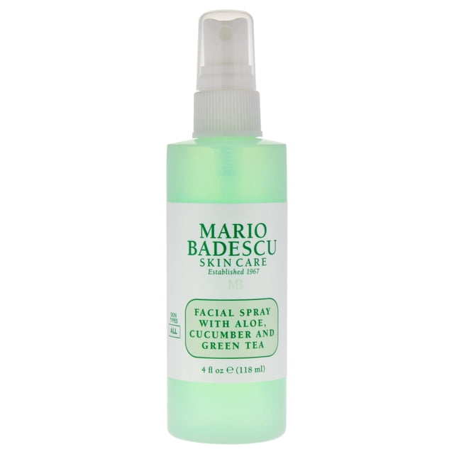 Spray facial con aloe, pepino y té verde de Mario Badescu para mujeres - Spray de 4 oz