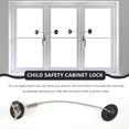 thumbnail image 3 of 2 Pieces Refrigerator Door Lock Strong Adhesive Freezer Door Lock File Drawer Lock Child Safety Cupb, 3 of 5