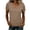 32# Khaki, variant on Womens Short Sleeve T Shirts V Neck Tops Summer Trendy Comfy Casual Basic Tee Shirt Beige XXL