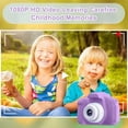 thumbnail image 3 of Kids Selfie Camera for Kids 1080HD 20MP Digital Camera for Boys Toddler Girl Toys, Christmas Birthday Gift for Age 3 4 5 6 7 8 9 10 Year Old with 32GB SD Card, Purple, 3 of 8