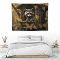 thumbnail image 3 of ONETECH Raccoon Tapestry Wall Cute Animal Tapestry Large Tapestry Raccoon Background Animal Tapestry Wall Hanging, 3 of 7
